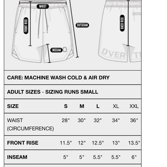 Overtime Black Athletic Shorts, NWOT, Size XL - Picture 13 of 13